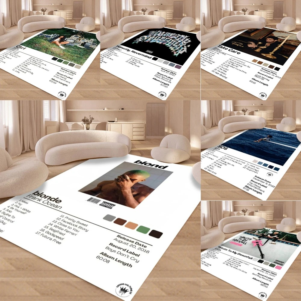Outdoor Furniture For Cafe - Drake Pop Rap Music Album Pattern