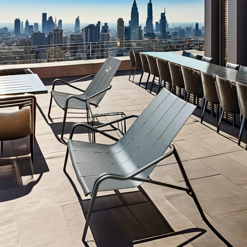 Outdoor Furniture For Cafe - Italy Design Customizable Aluminum Outdoor Furniture