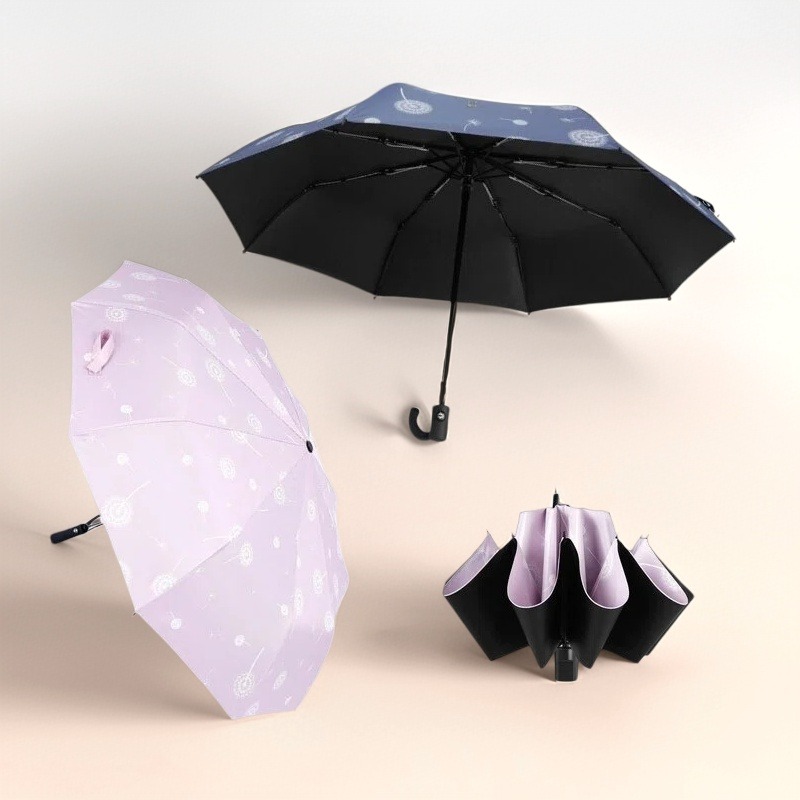 Parasol Umbrella Large - Dandelion 8/10 Ribs Large Umbrella Black