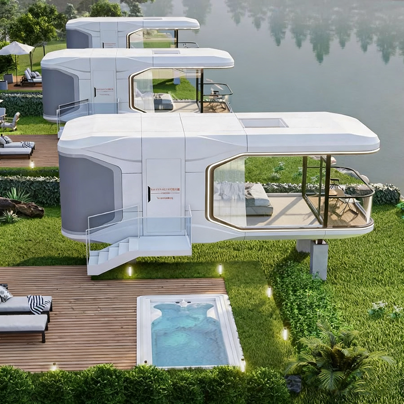 Outdoor Furniture Modern - Space Capsule House Aluminum Intelligent Prefab
