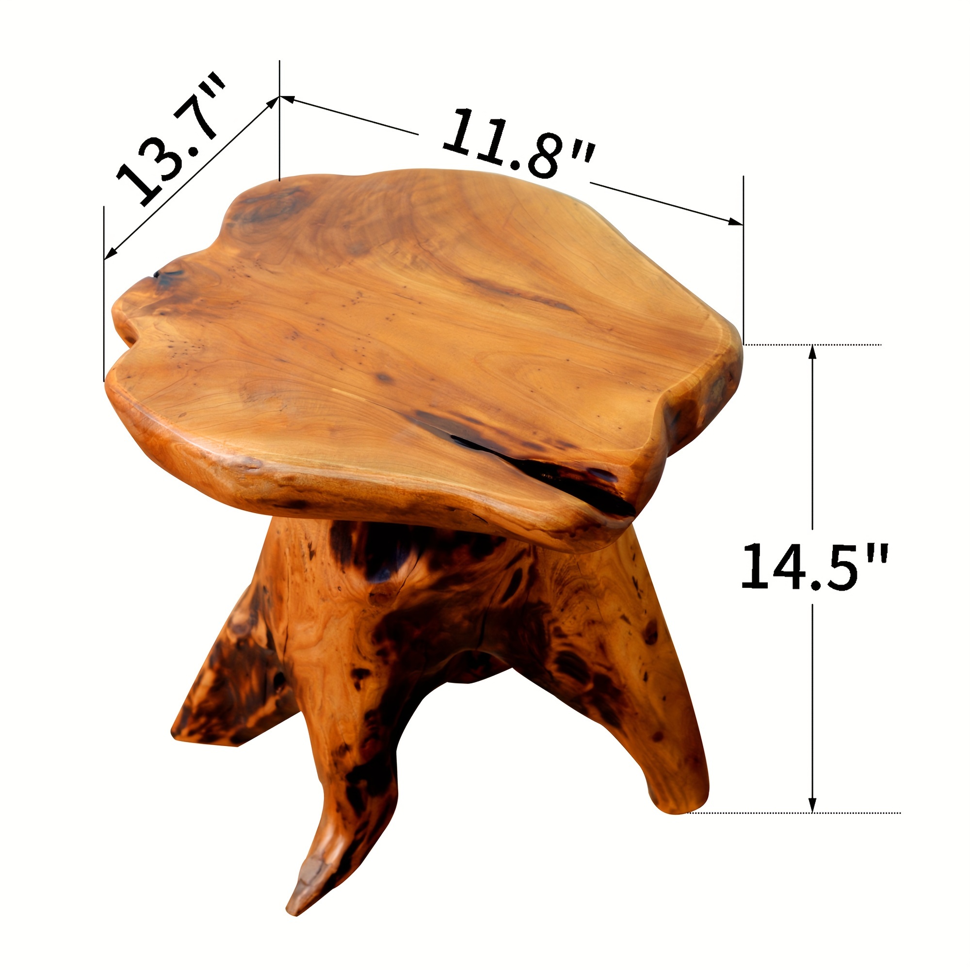 1pc Natural Edge Solid Fir Woo - Outdoor Furniture Quality review and price