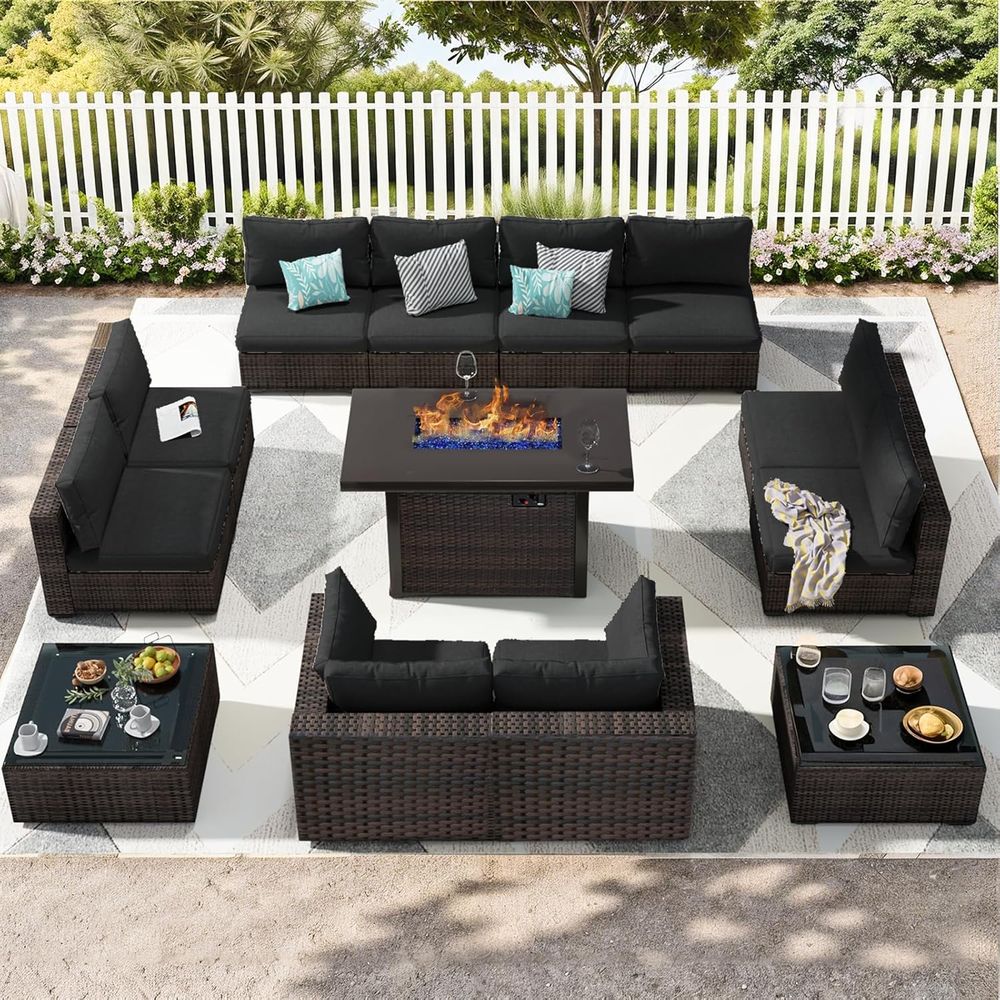 13-Piece Outdoor Sectional Pat - Outdoor Furniture Fire Pit review and price