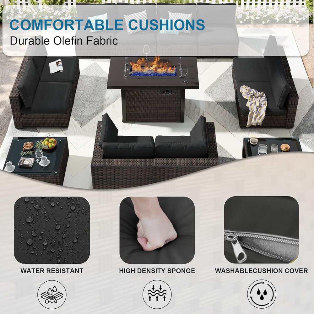 13-Piece Outdoor Sectional Pat - Outdoor Furniture Fire Pit review and price