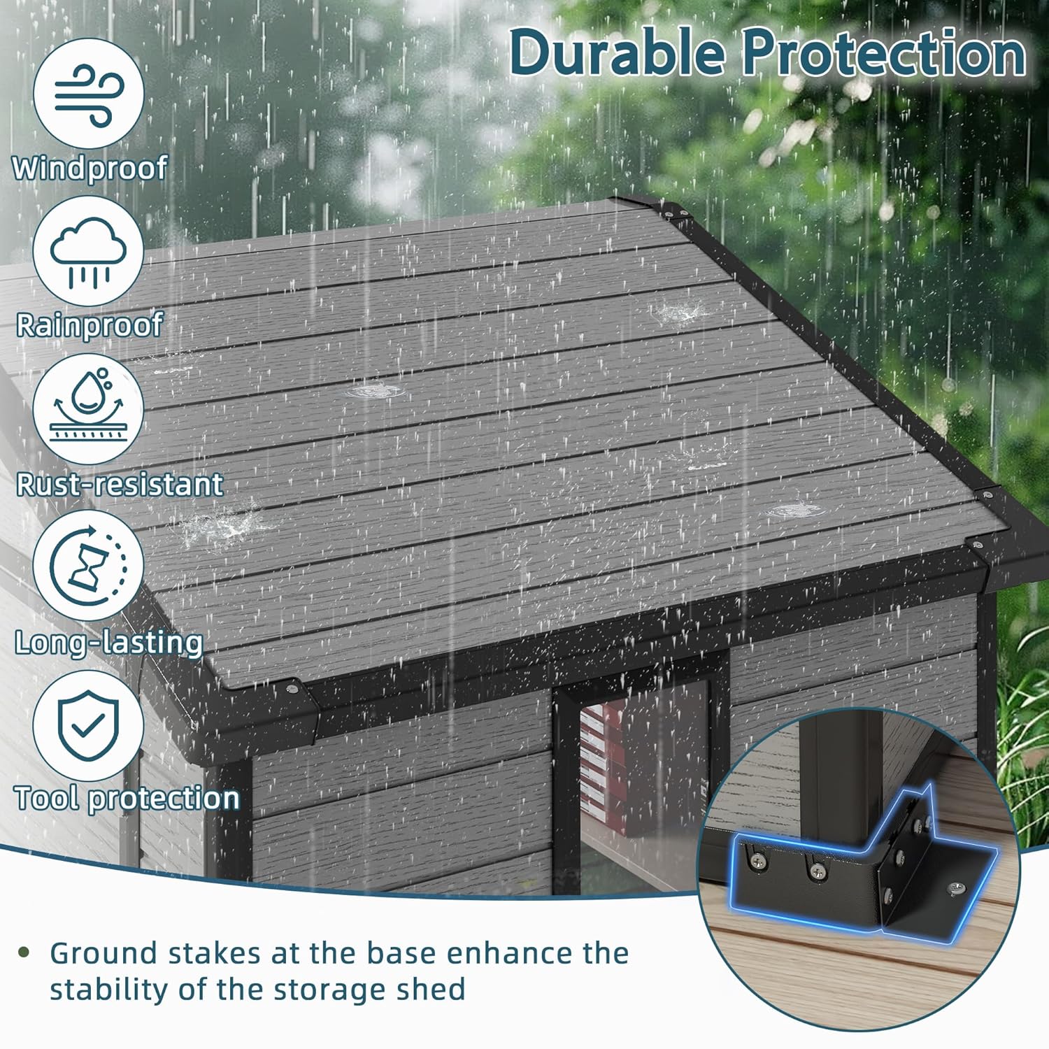6X4 FT Outdoor Shed, Plastic S - Outdoor Furniture Modern review and price