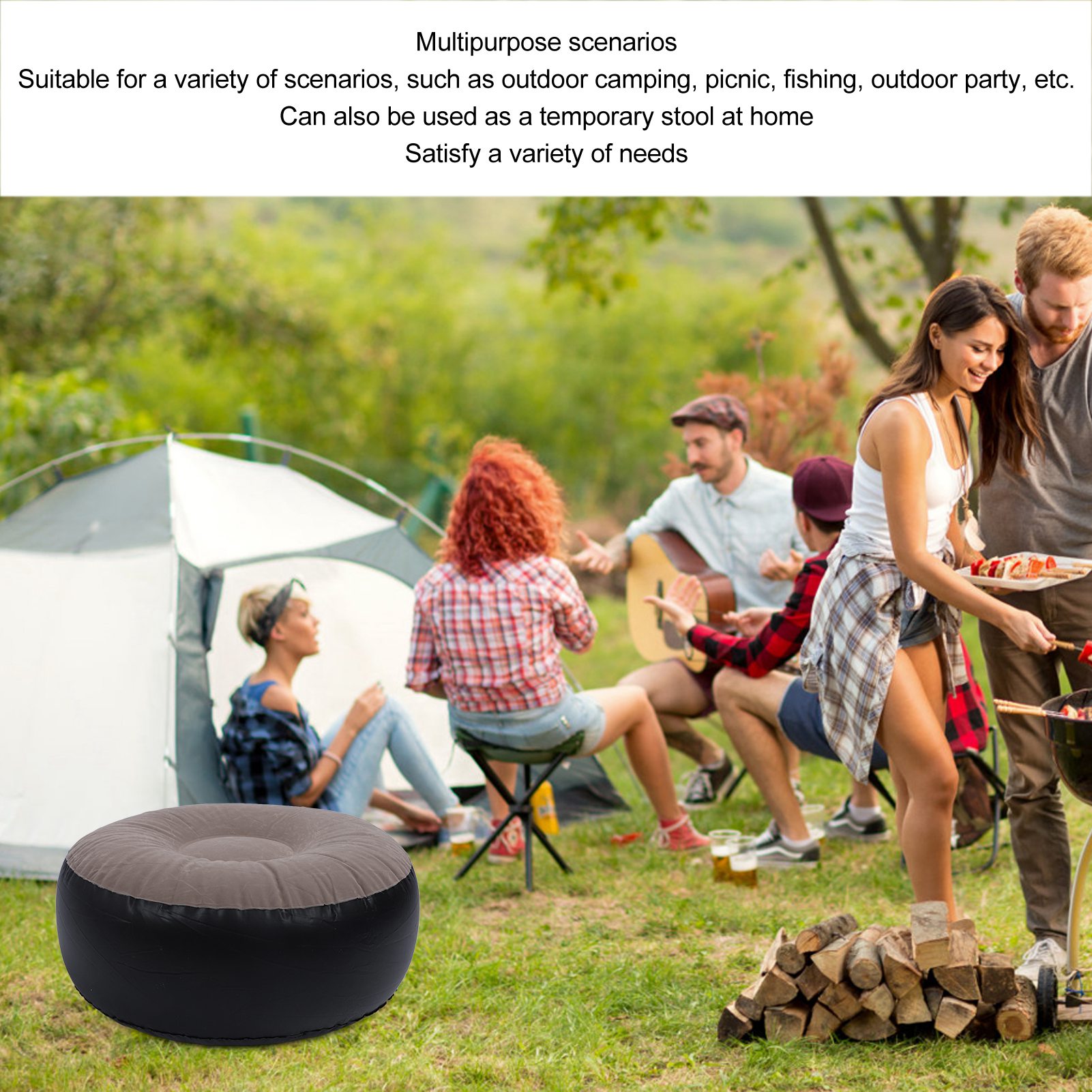 Inflatable Flocking Stool Mult - Outdoor Furniture European review and price