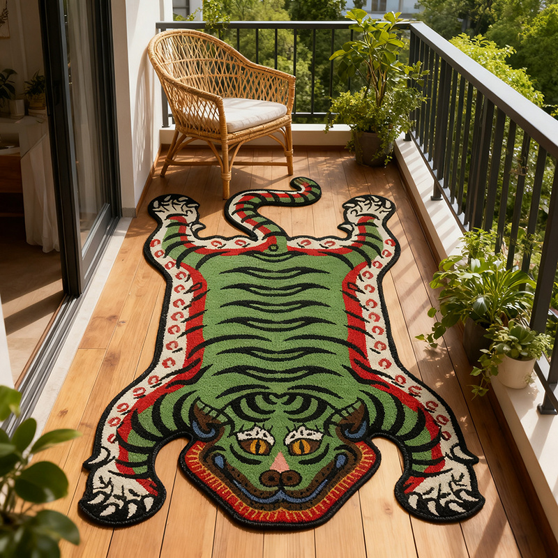 VIKAMA Tiger Pattern Rug Non-s - Outdoor Furniture For Cafe review and price