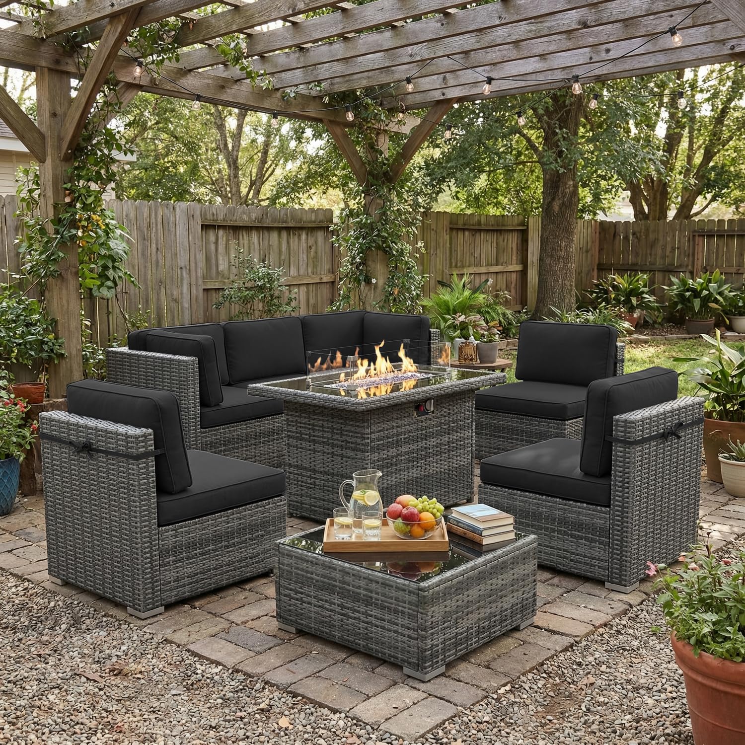 8 Piece Patio Furniture Set wi - Outdoor Furniture Deals review and price