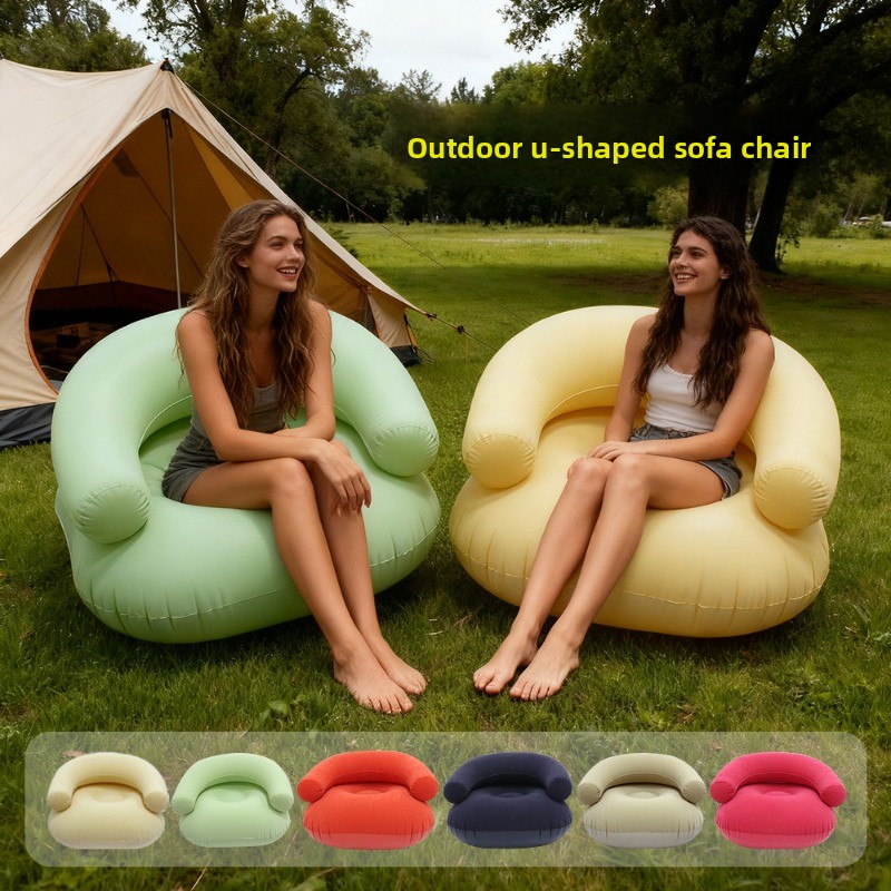 Inflatable Lazy Sofa U-shaped  - Outdoor Furniture Balcony review and price