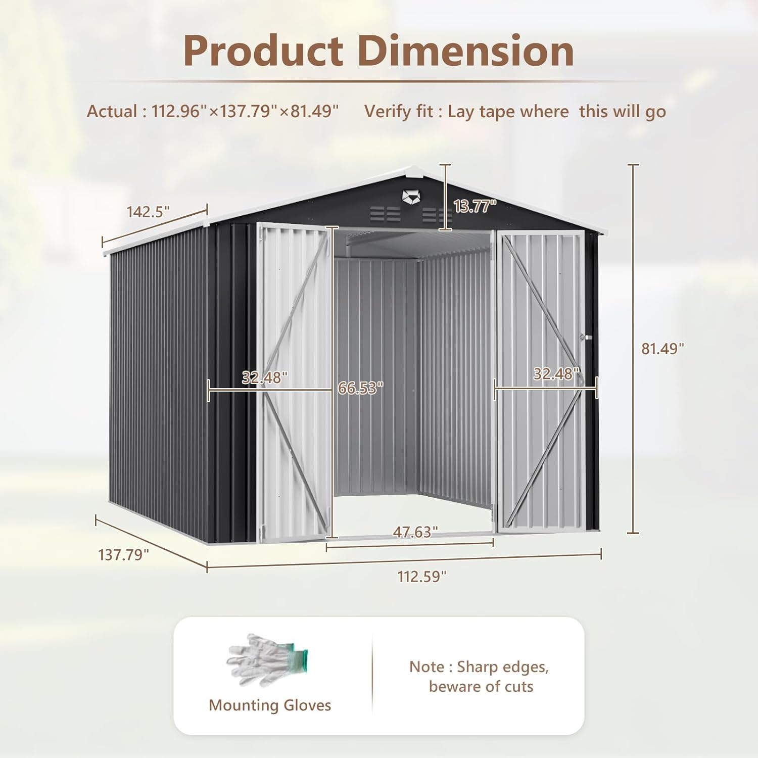 10x12 FT Metal Outdoor Storage - Outdoor Furniture Modern review and price