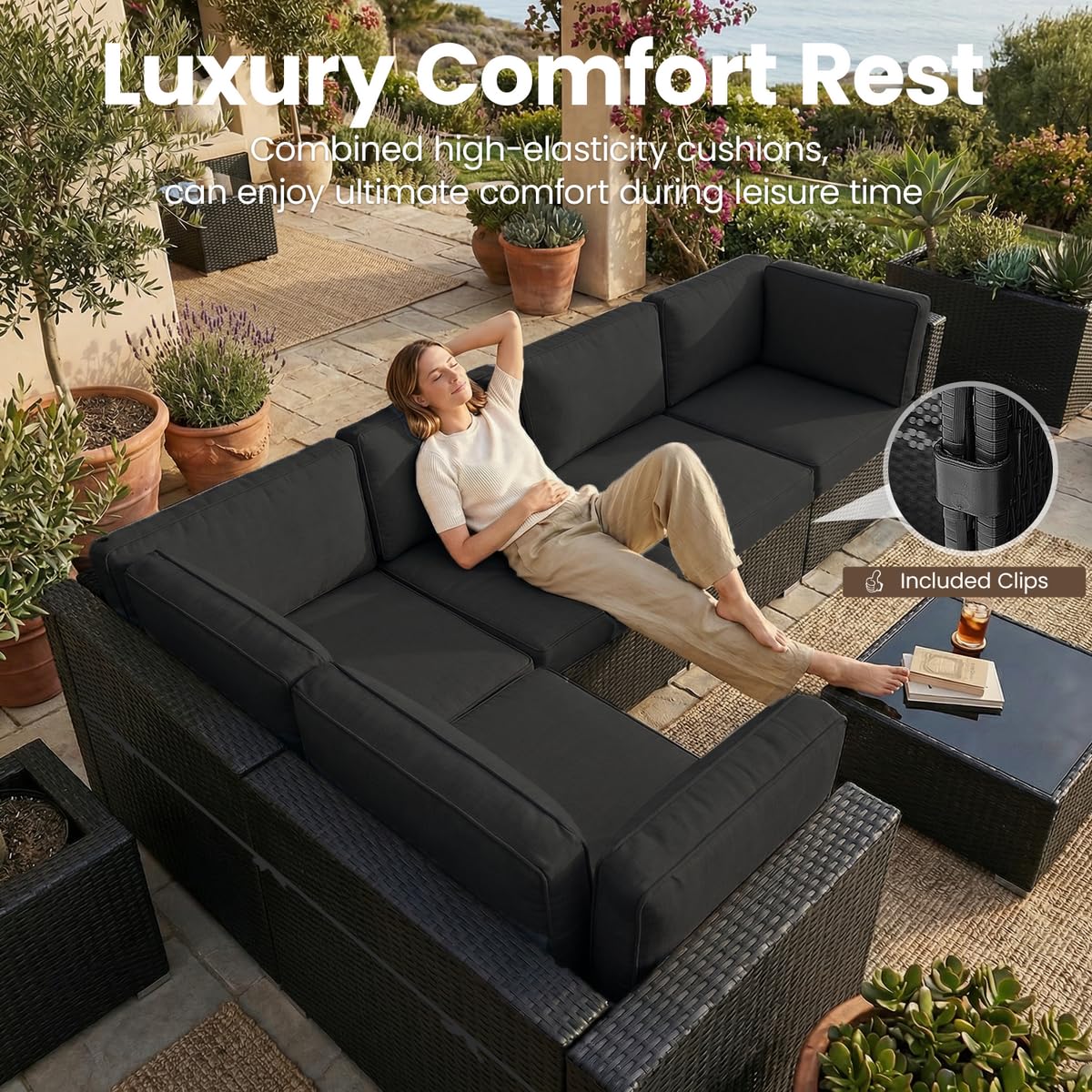 8 Pieces Patio Furniture Set w - Outdoor Furniture Fire Pit review and price