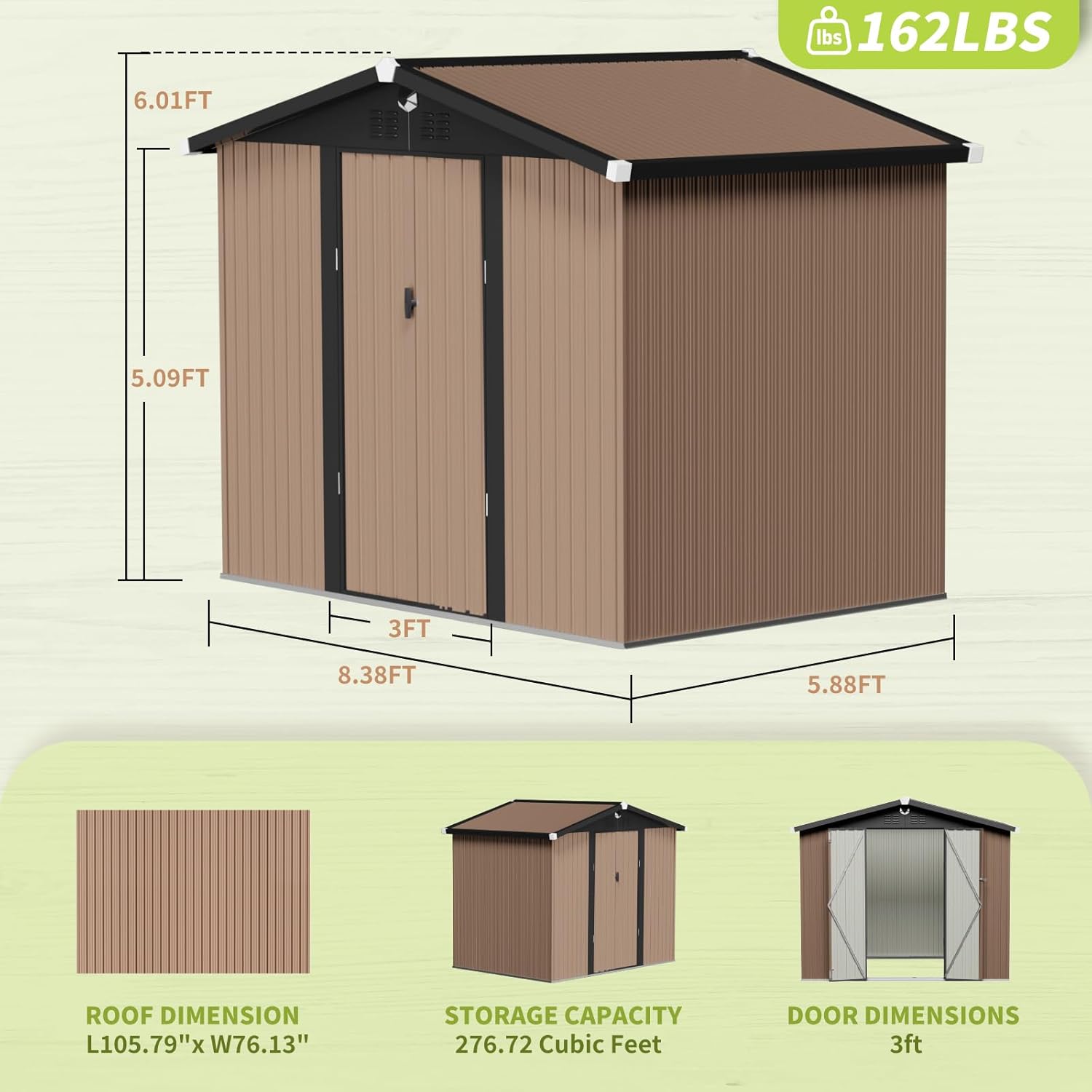 Metal Storage Shed,Outdoor Sto - Outdoor Furniture Modern review and price