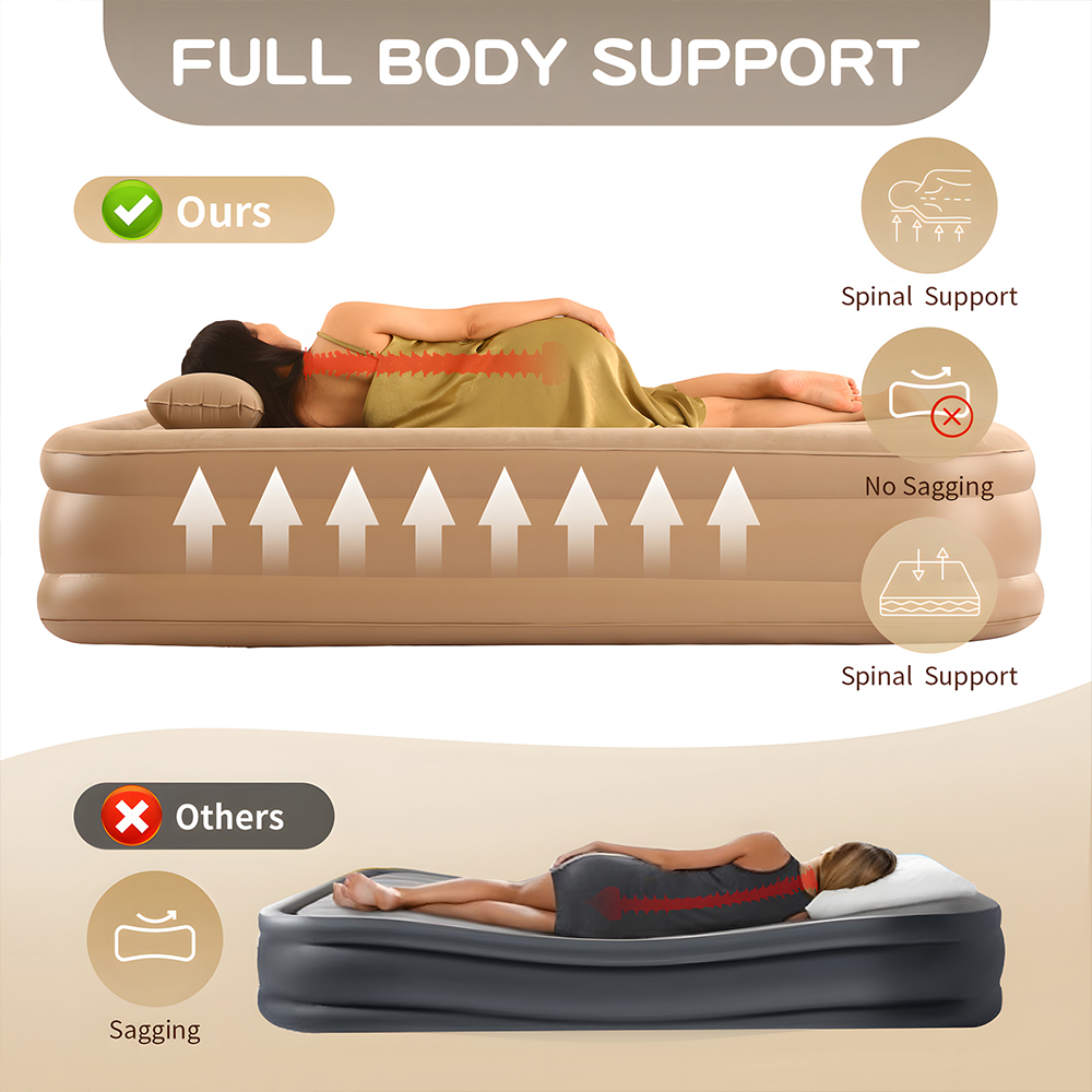 Queen Air Mattress with Built  - Outdoor Furniture European review and price