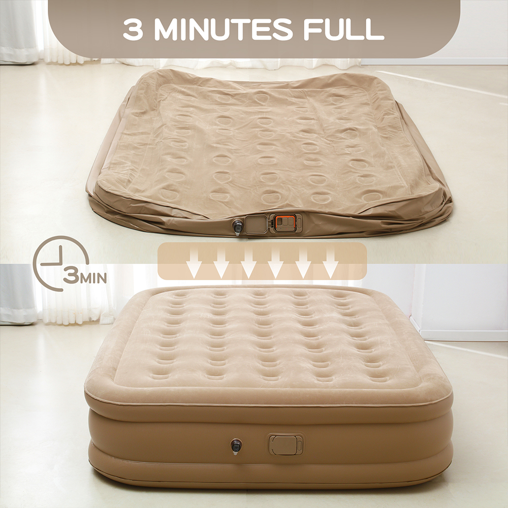 Queen Air Mattress with Built  - Outdoor Furniture European review and price