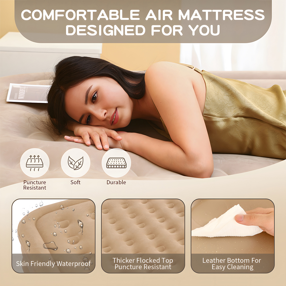 Queen Air Mattress with Built  - Outdoor Furniture European review and price