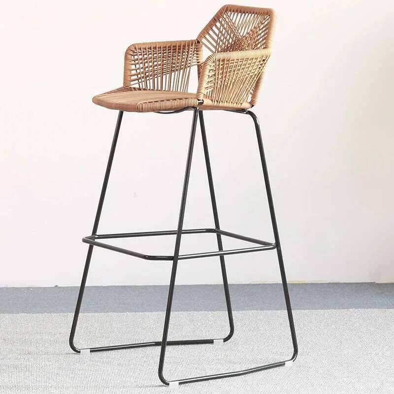 Nordic PP Rattan Back Armchair - Outdoor Furniture For Cafe review and price
