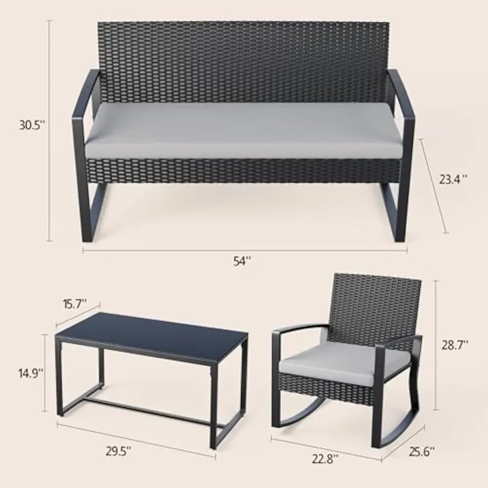 4 Piece Outdoor Patio Furnitur - Outdoor Furniture Deals review and price