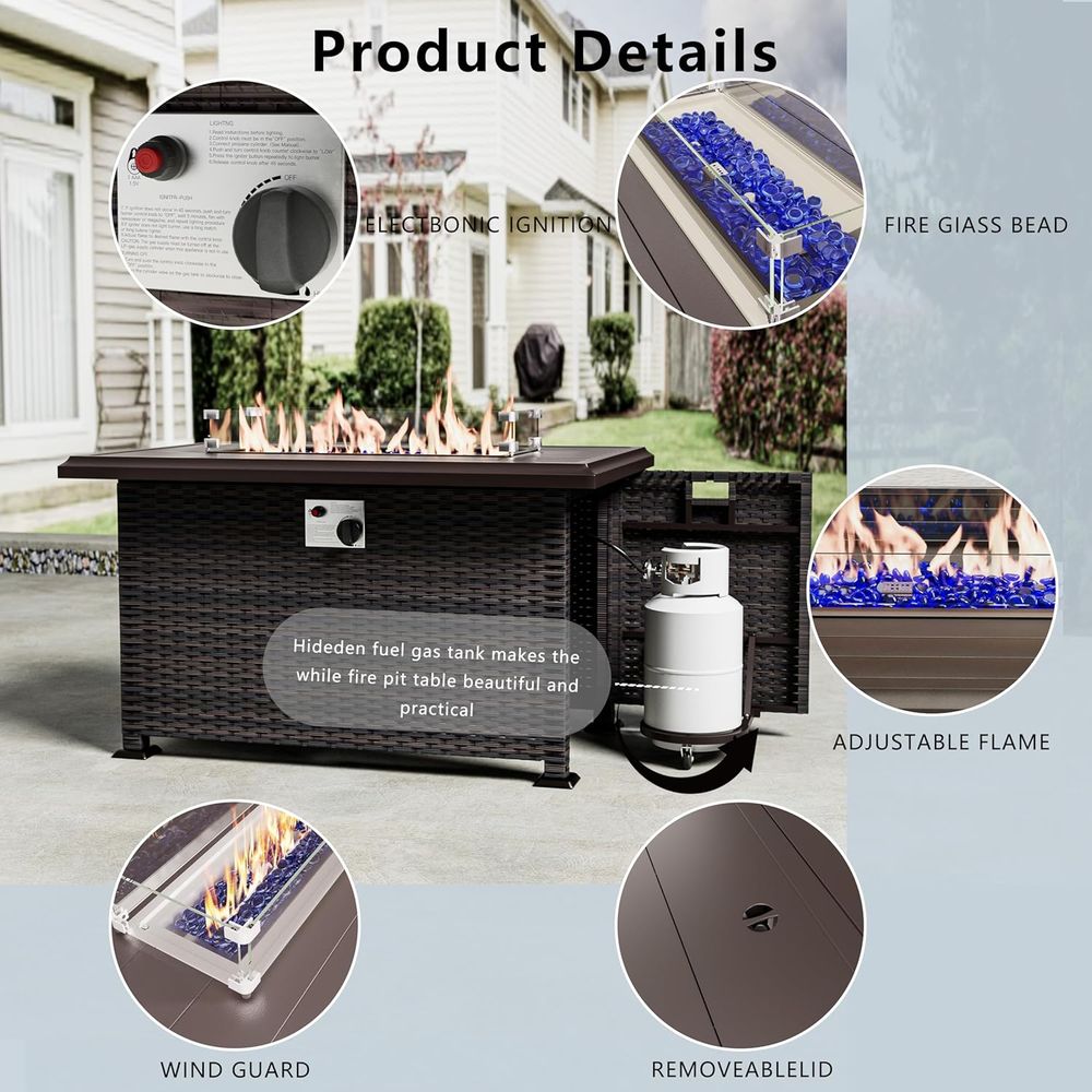 13-Piece Outdoor Sectional Pat - Outdoor Furniture Fire Pit review and price