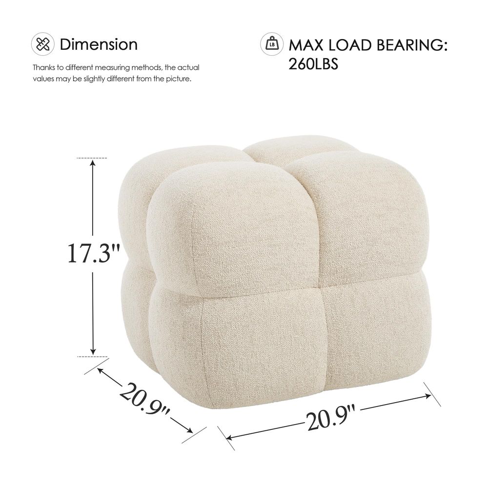Square Pouf Ottomans Footstool - Outdoor Furniture Modern review and price
