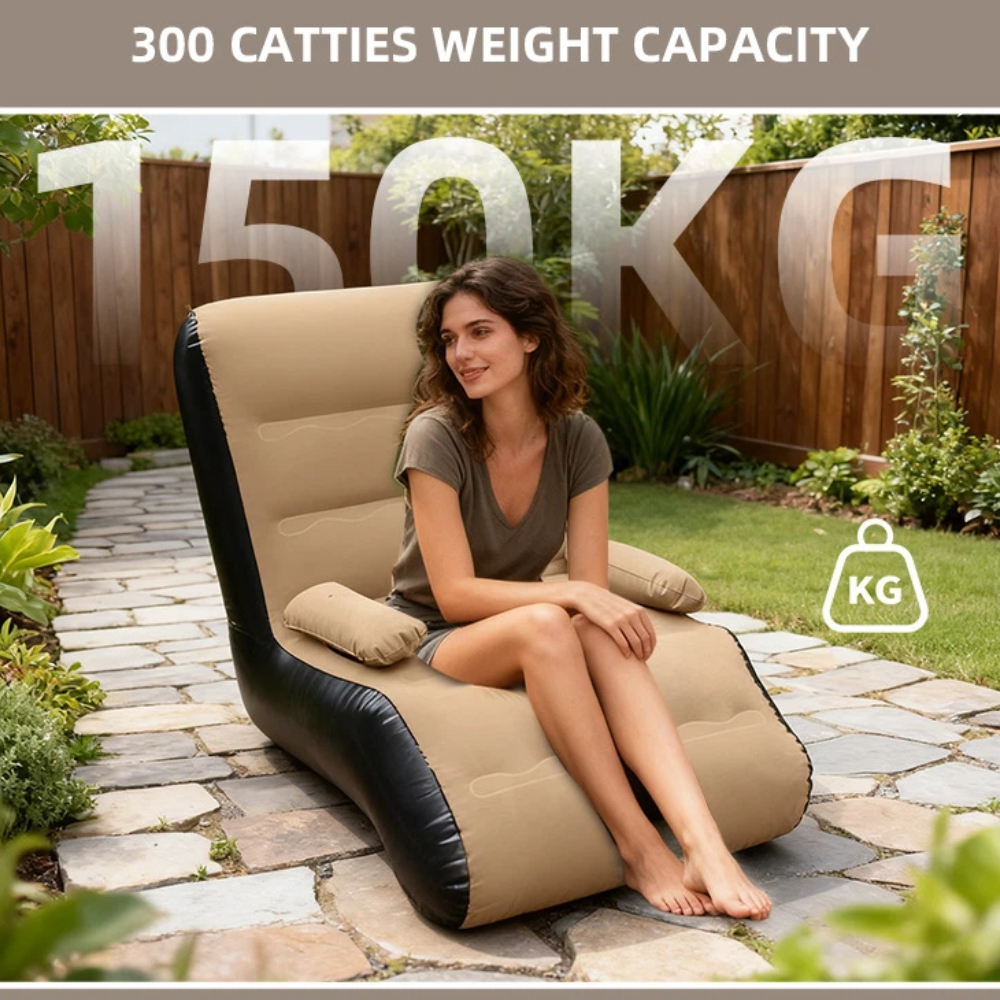 Inflatable Lounger Sofa with S - Outdoor Furniture Balcony review and price