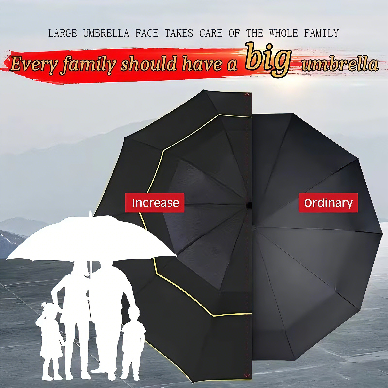 Double Strong Wind Resistant U - Parasol Umbrella Large review and price