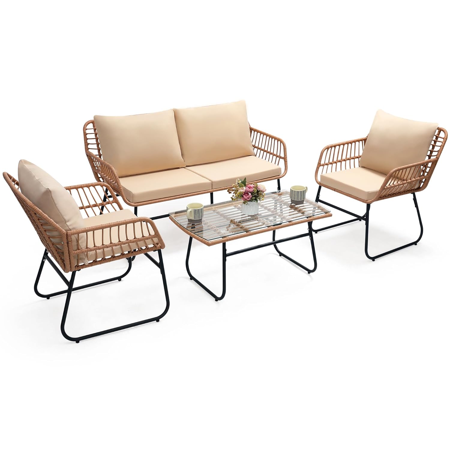 4 Piece Patio Bistro Outdoor F - Outdoor Furniture Deals review and price