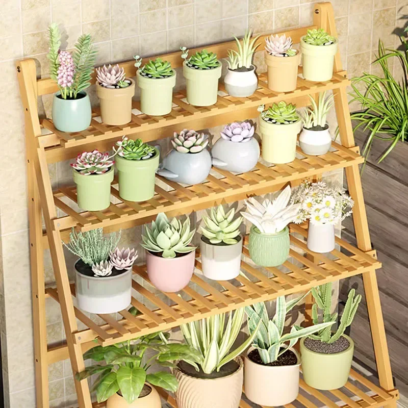 Adjustable Bamboo Plant Shelf  - Outdoor Furniture Balcony review and price
