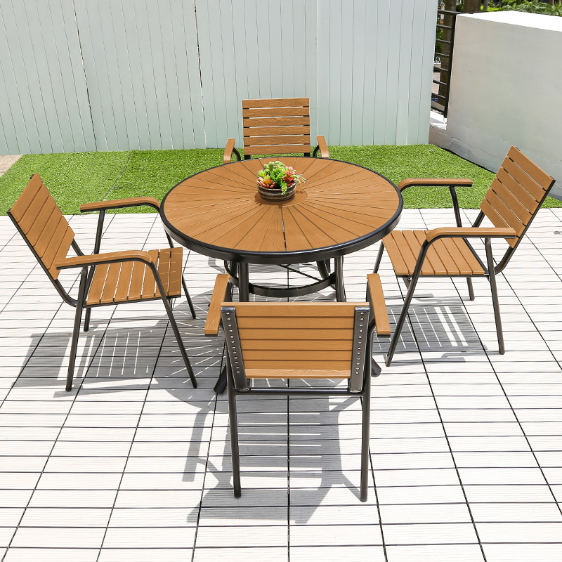Modern Outdoor Round Dining Ta - Outdoor Furniture For Cafe review and price