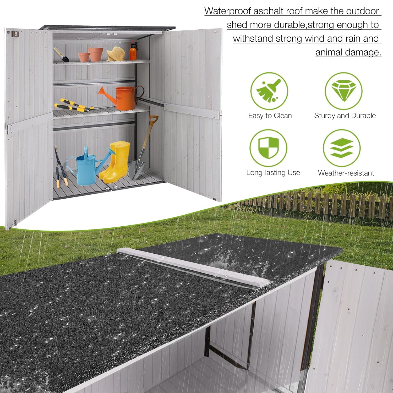 Outdoor Cabinet Storage Shed w - Outdoor Furniture Modern review and price