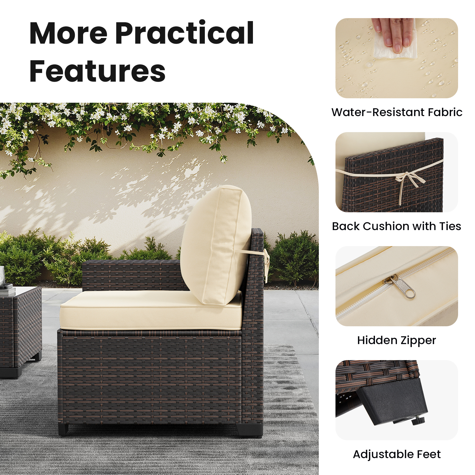 7 Piece Patio Furniture Set wi - Outdoor Furniture Fire Pit Set review and price